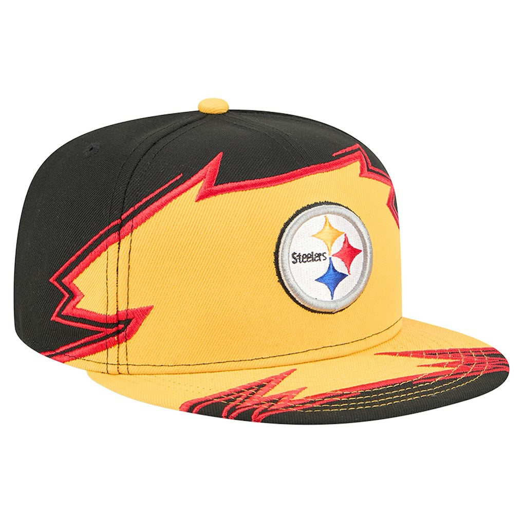 Pittsburgh Steelers New Era Break 59FIFTY Fitted Hat - Black/Gold online