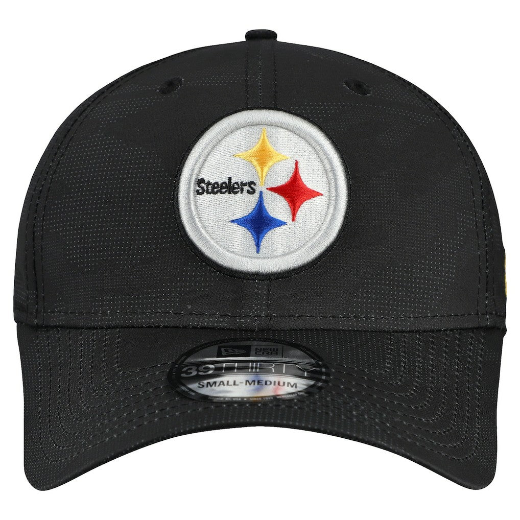 Pittsburgh Steelers New Era Tonal Camo 39THIRTY Stretch Fit Hat - Black sale