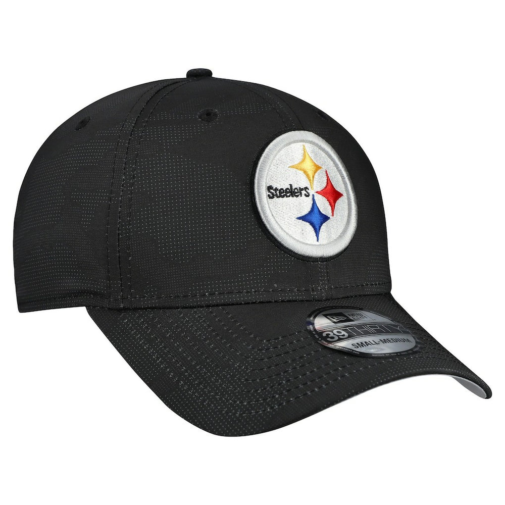 Pittsburgh Steelers New Era Tonal Camo 39THIRTY Stretch Fit Hat - Black sale