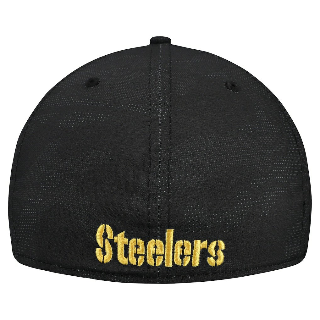 Pittsburgh Steelers New Era Tonal Camo 39THIRTY Stretch Fit Hat - Black sale