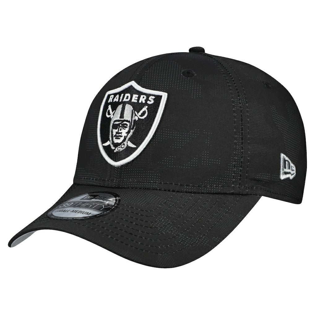 Las Vegas Raiders New Era Tonal Camo 39THIRTY Stretch Fit Hat - Black outlet