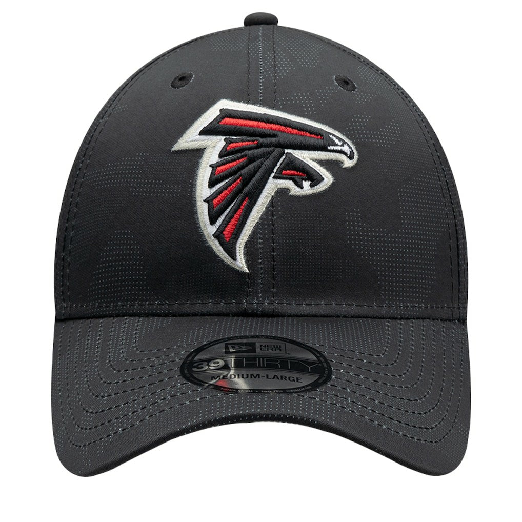 Atlanta Falcons New Era Tonal Camo 39THIRTY Stretch Fit Hat - Black on sale