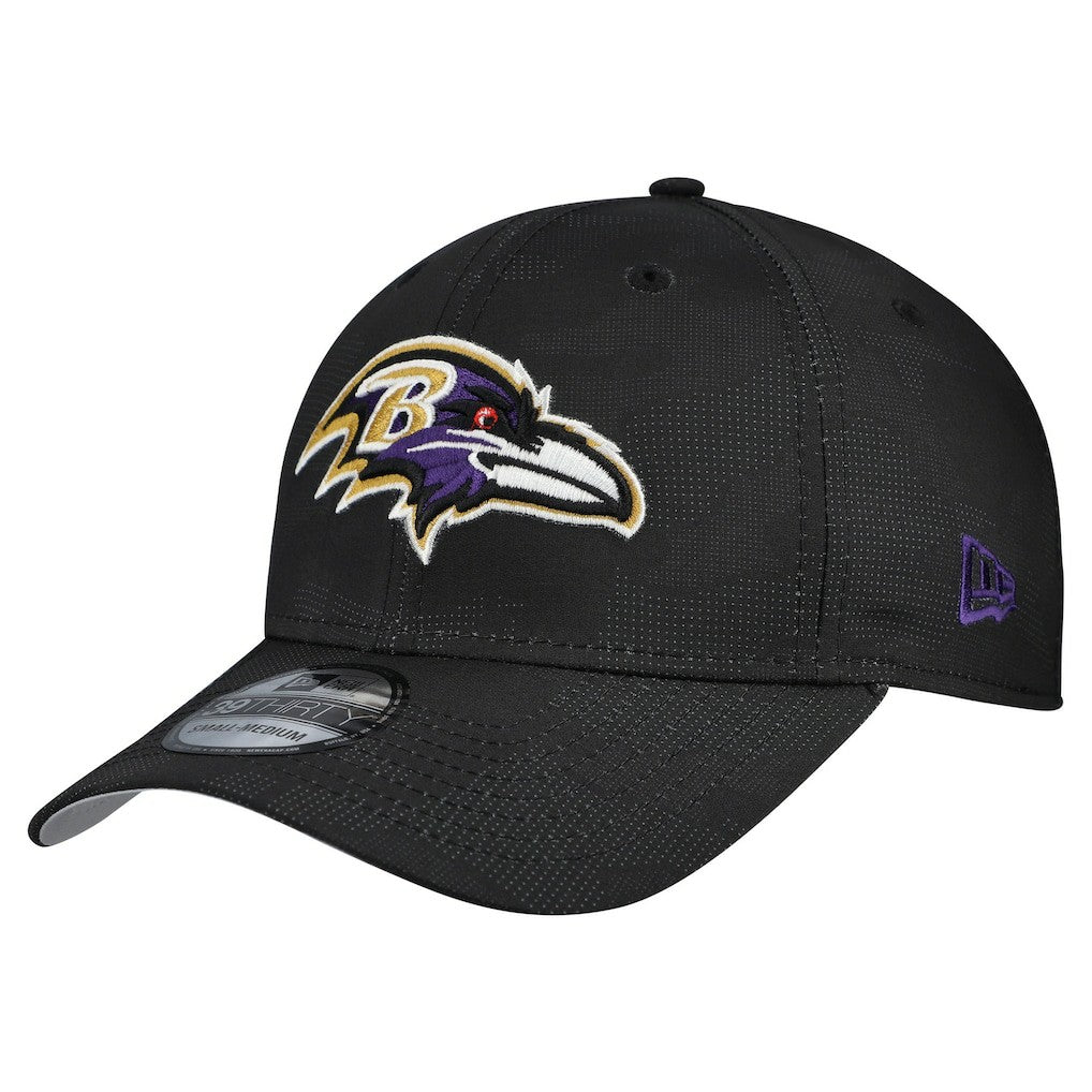 Baltimore Ravens New Era Tonal Camo 39THIRTY Stretch Fit Hat - Black sale