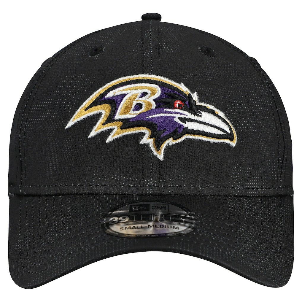 Baltimore Ravens New Era Tonal Camo 39THIRTY Stretch Fit Hat - Black sale
