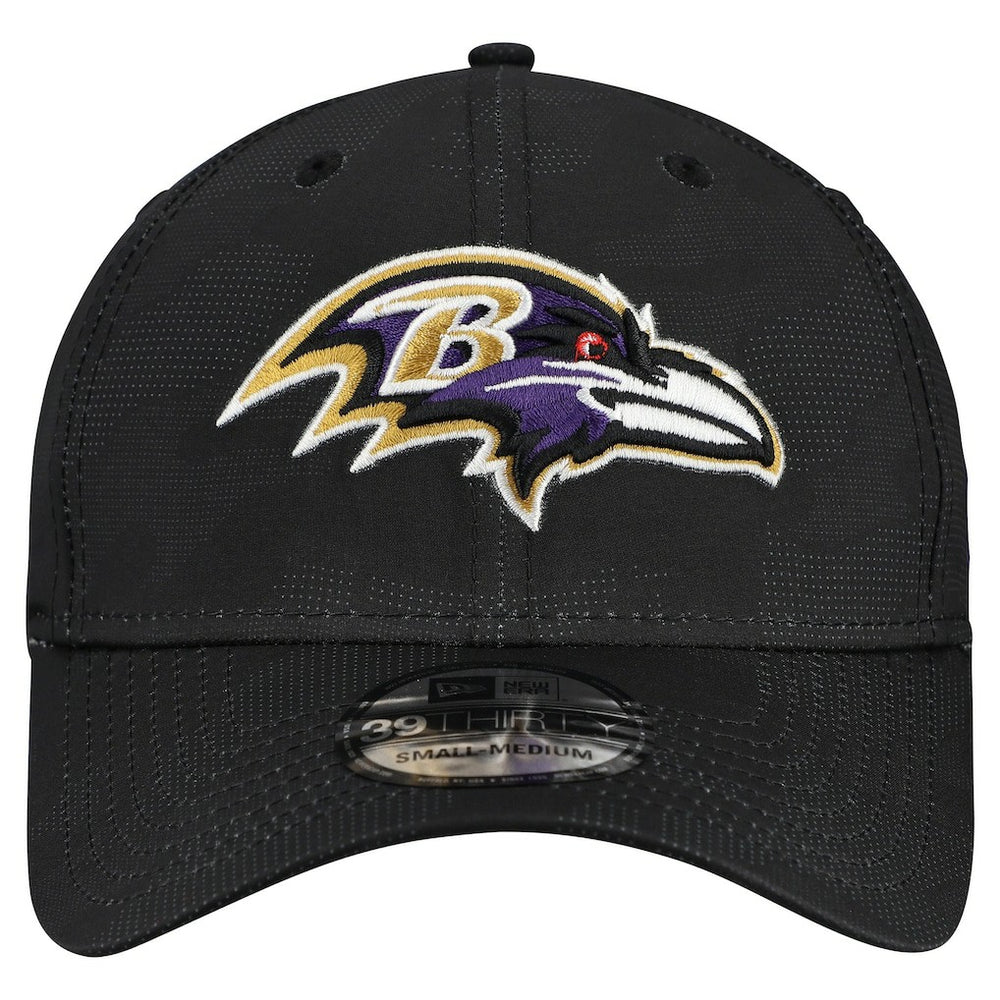 Baltimore Ravens New Era Tonal Camo 39THIRTY Stretch Fit Hat - Black sale