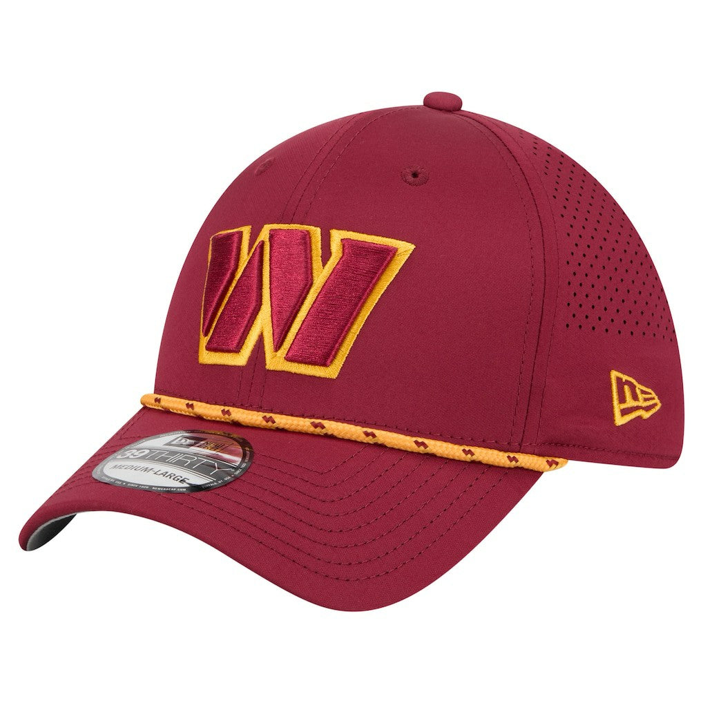 Washington Commanders New Era Perforated 39THIRTY Flex Hat - Burgundy on sale