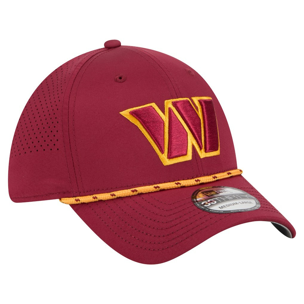 Washington Commanders New Era Perforated 39THIRTY Flex Hat - Burgundy on sale