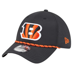 Cincinnati Bengals New Era Perforated 39THIRTY Flex Hat - Black cheap