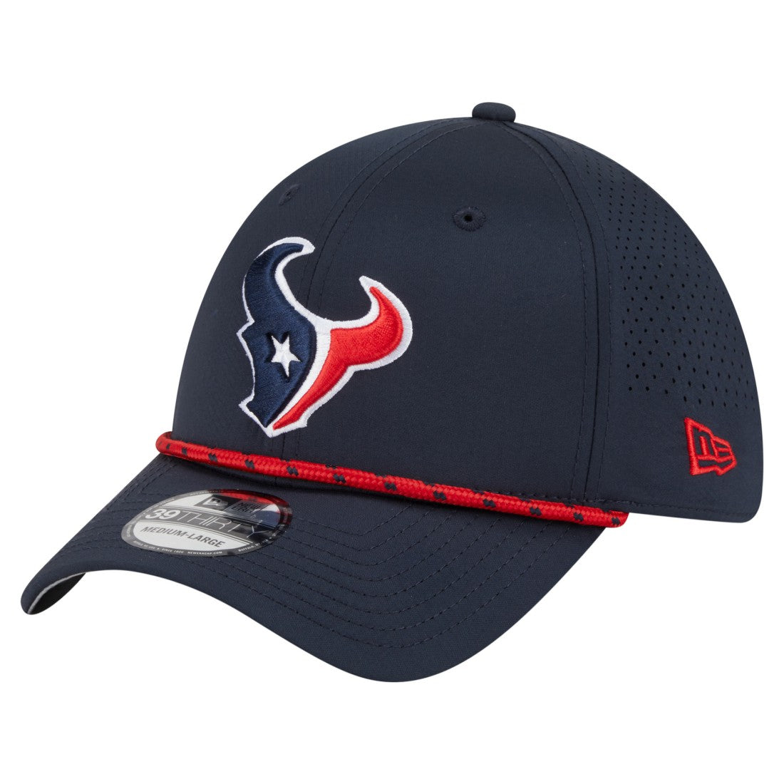 Houston Texans New Era Perforated 39THIRTY Flex Hat - Navy for sale
