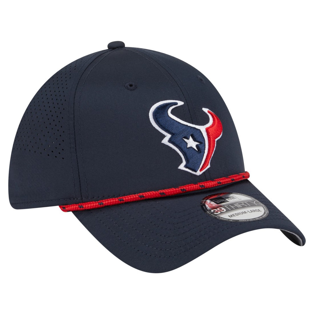 Houston Texans New Era Perforated 39THIRTY Flex Hat - Navy for sale