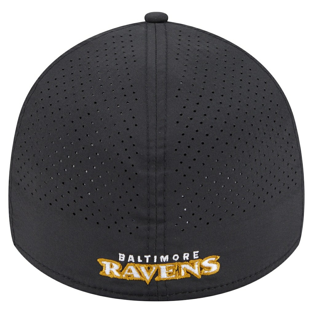 Baltimore Ravens New Era Perforated 39THIRTY Flex Hat - Black outlet