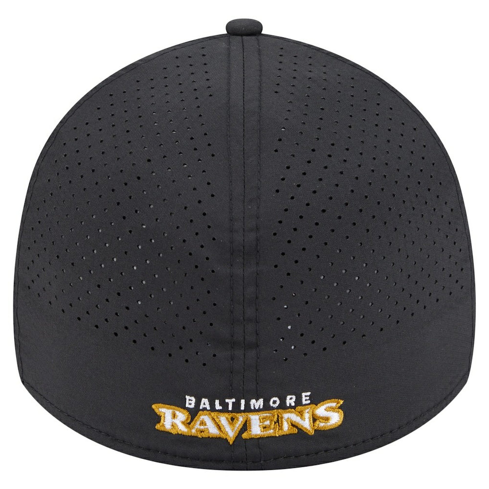 Baltimore Ravens New Era Perforated 39THIRTY Flex Hat - Black outlet