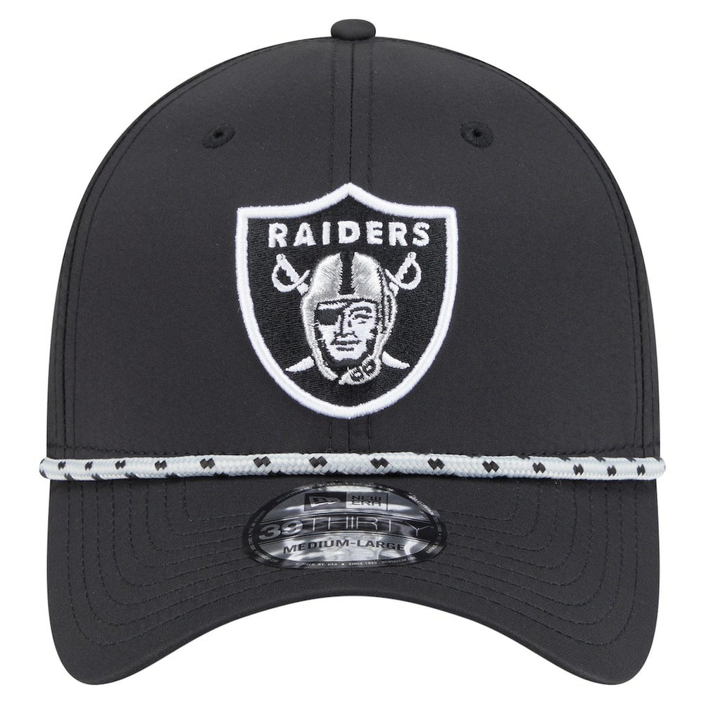 Las Vegas Raiders New Era Perforated 39THIRTY Flex Hat - Black on sale