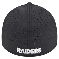 Las Vegas Raiders New Era Perforated 39THIRTY Flex Hat - Black on sale