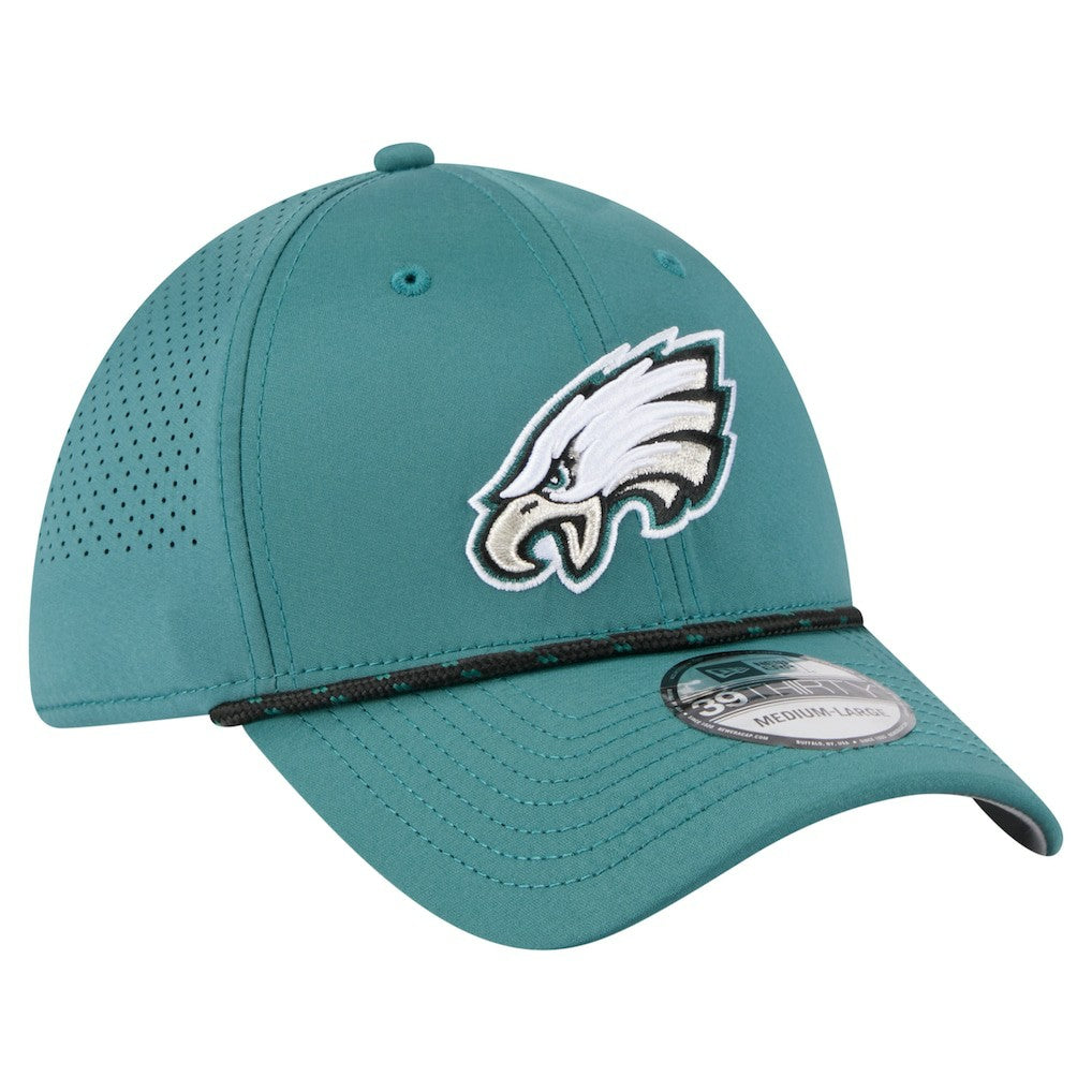 Philadelphia Eagles New Era Perforated 39THIRTY Flex Hat - Midnight Green online