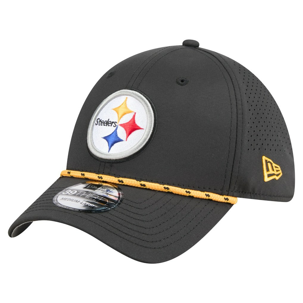Pittsburgh Steelers New Era Perforated 39THIRTY Flex Hat - Black sale