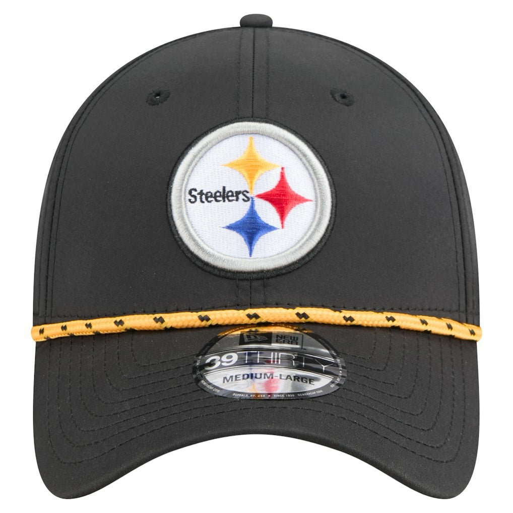 Pittsburgh Steelers New Era Perforated 39THIRTY Flex Hat - Black sale