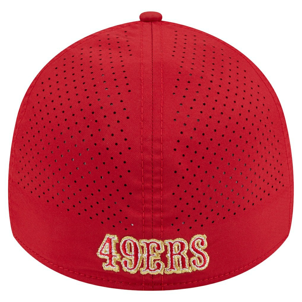San Francisco 49ers New Era Perforated 39THIRTY Flex Hat - Scarlet sale