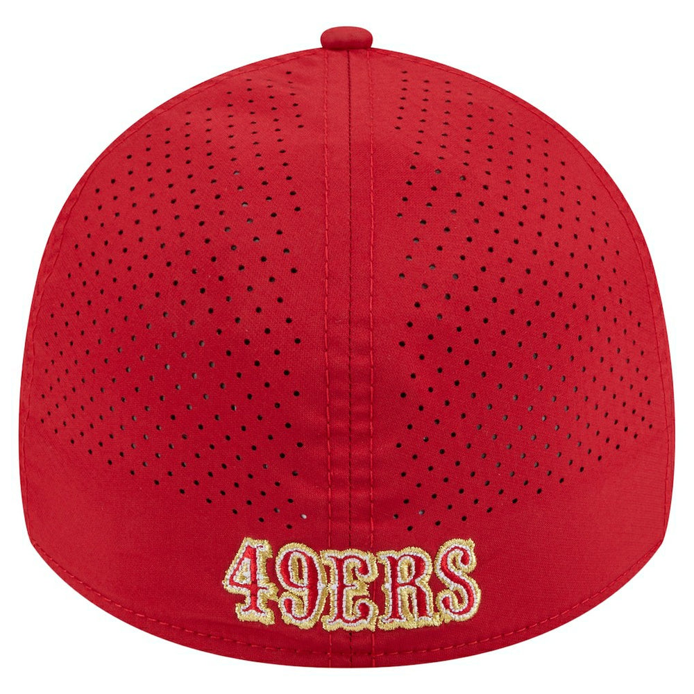 San Francisco 49ers New Era Perforated 39THIRTY Flex Hat - Scarlet sale