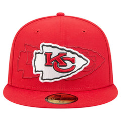 Kansas City Chiefs New Era Tri-Hit 59FIFTY Fitted Hat - Red cheap