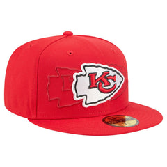 Kansas City Chiefs New Era Tri-Hit 59FIFTY Fitted Hat - Red cheap