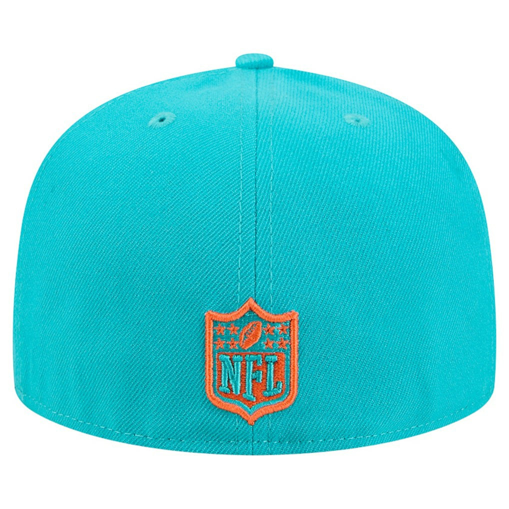 Miami Dolphins New Era Tri-Hit 59FIFTY Fitted Hat - Aqua online