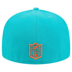 Miami Dolphins New Era Tri-Hit 59FIFTY Fitted Hat - Aqua online