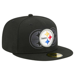 Pittsburgh Steelers New Era Tri-Hit 59FIFTY Fitted Hat - Black discount