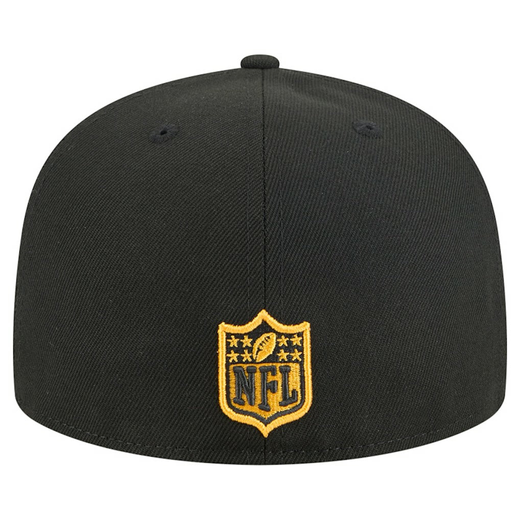 Pittsburgh Steelers New Era Tri-Hit 59FIFTY Fitted Hat - Black discount