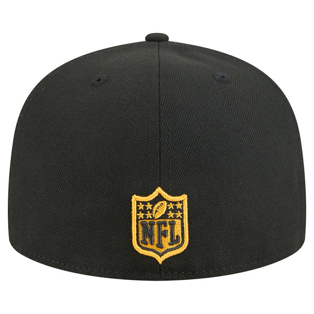 Pittsburgh Steelers New Era Tri-Hit 59FIFTY Fitted Hat - Black discount