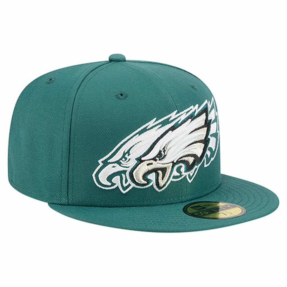 Philadelphia Eagles New Era Tri-Hit 59FIFTY Fitted Hat - Midnight Green outlet