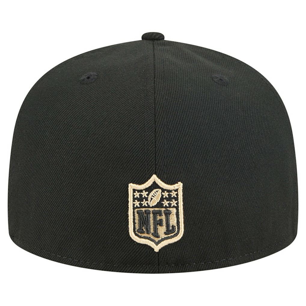 New Orleans Saints New Era Tri-Hit 59FIFTY Fitted Hat - Black cheap