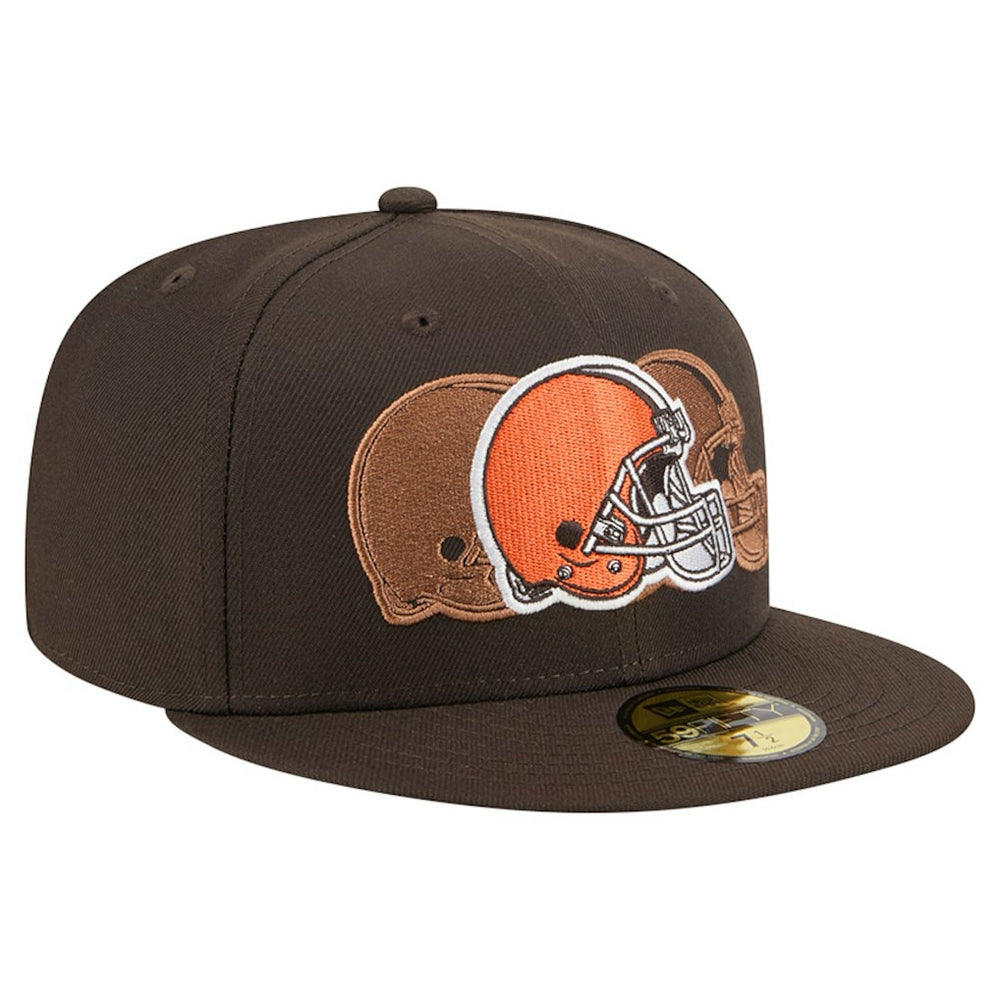 Cleveland Browns New Era Tri-Hit 59FIFTY Fitted Hat - Brown for sale