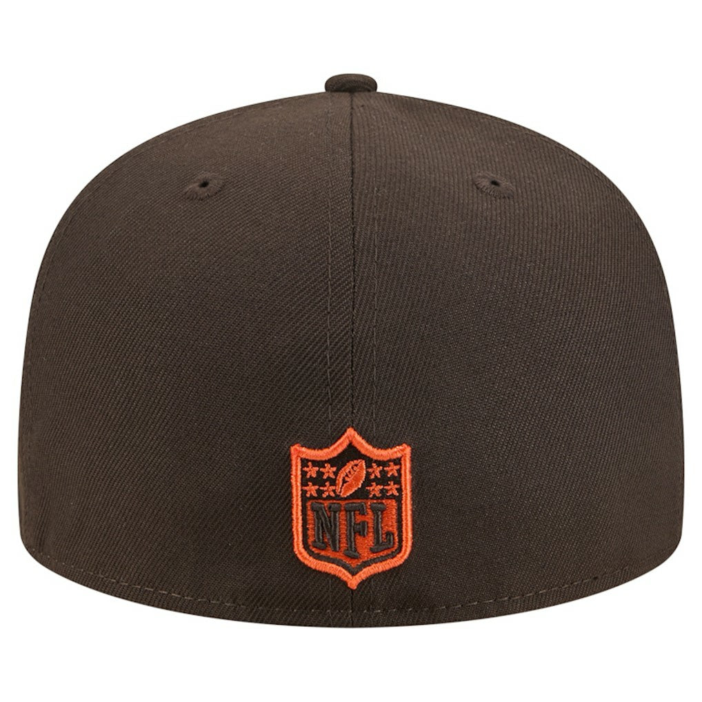 Cleveland Browns New Era Tri-Hit 59FIFTY Fitted Hat - Brown for sale