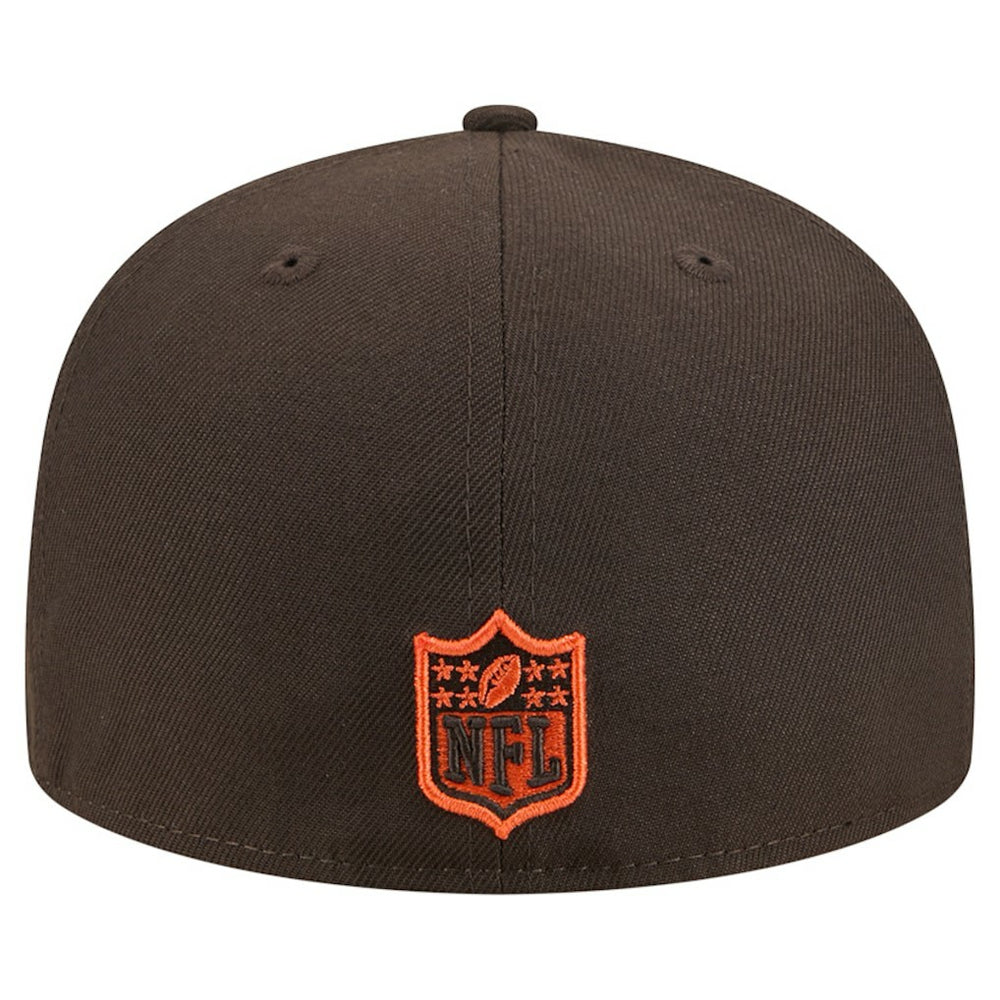 Cleveland Browns New Era Tri-Hit 59FIFTY Fitted Hat - Brown for sale