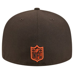 Cleveland Browns New Era Tri-Hit 59FIFTY Fitted Hat - Brown for sale