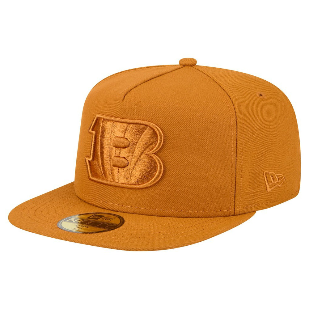 Cincinnati Bengals New Era Color Pack A-Frame 59FIFTY Fitted Hat - Brown discount