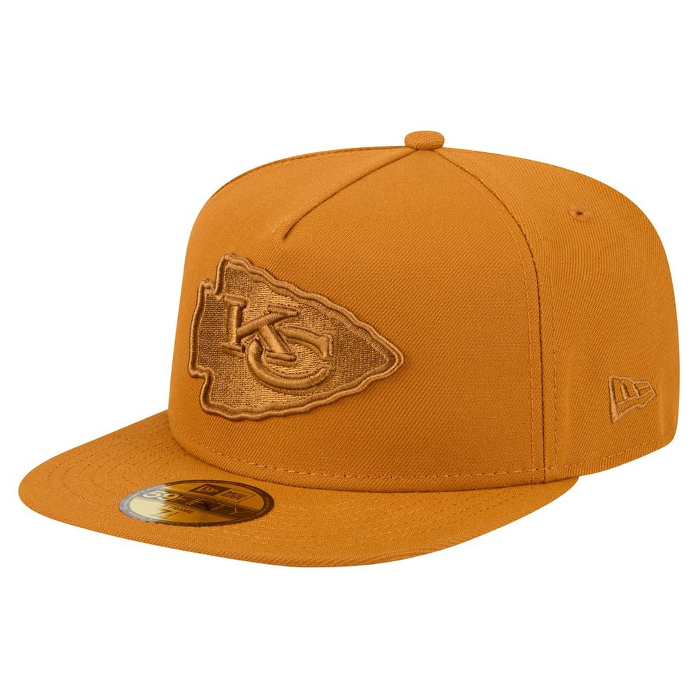 Kansas City Chiefs New Era Color Pack A-Frame 59FIFTY Fitted Hat - Brown outlet
