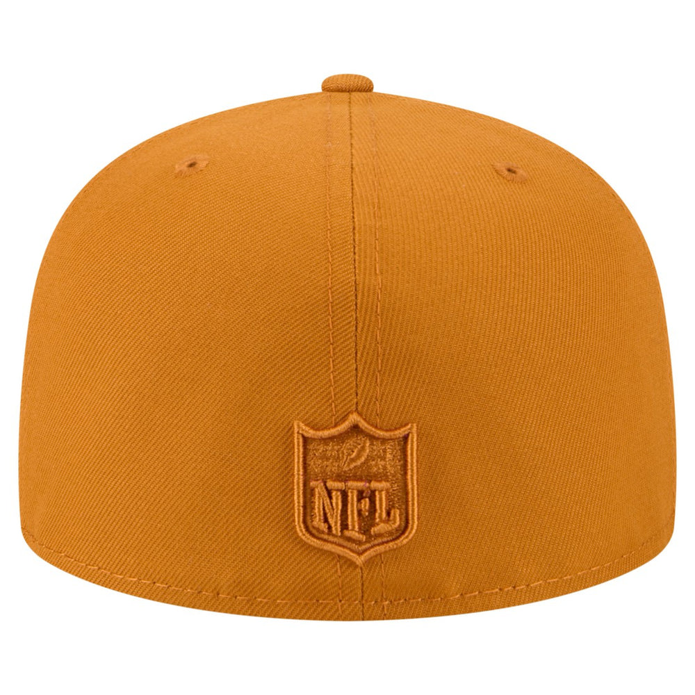 Green Bay Packers New Era Color Pack A-Frame 59FIFTY Fitted Hat - Brown for sale