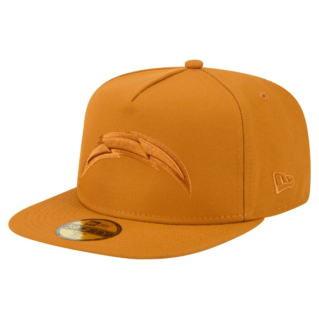 Los Angeles Chargers New Era Color Pack A-Frame 59FIFTY Fitted Hat - Brown cheap