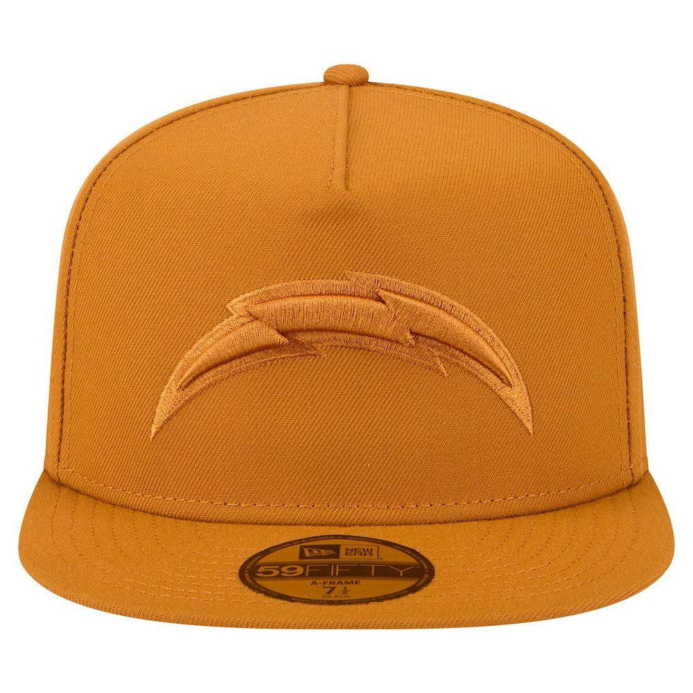 Los Angeles Chargers New Era Color Pack A-Frame 59FIFTY Fitted Hat - Brown cheap
