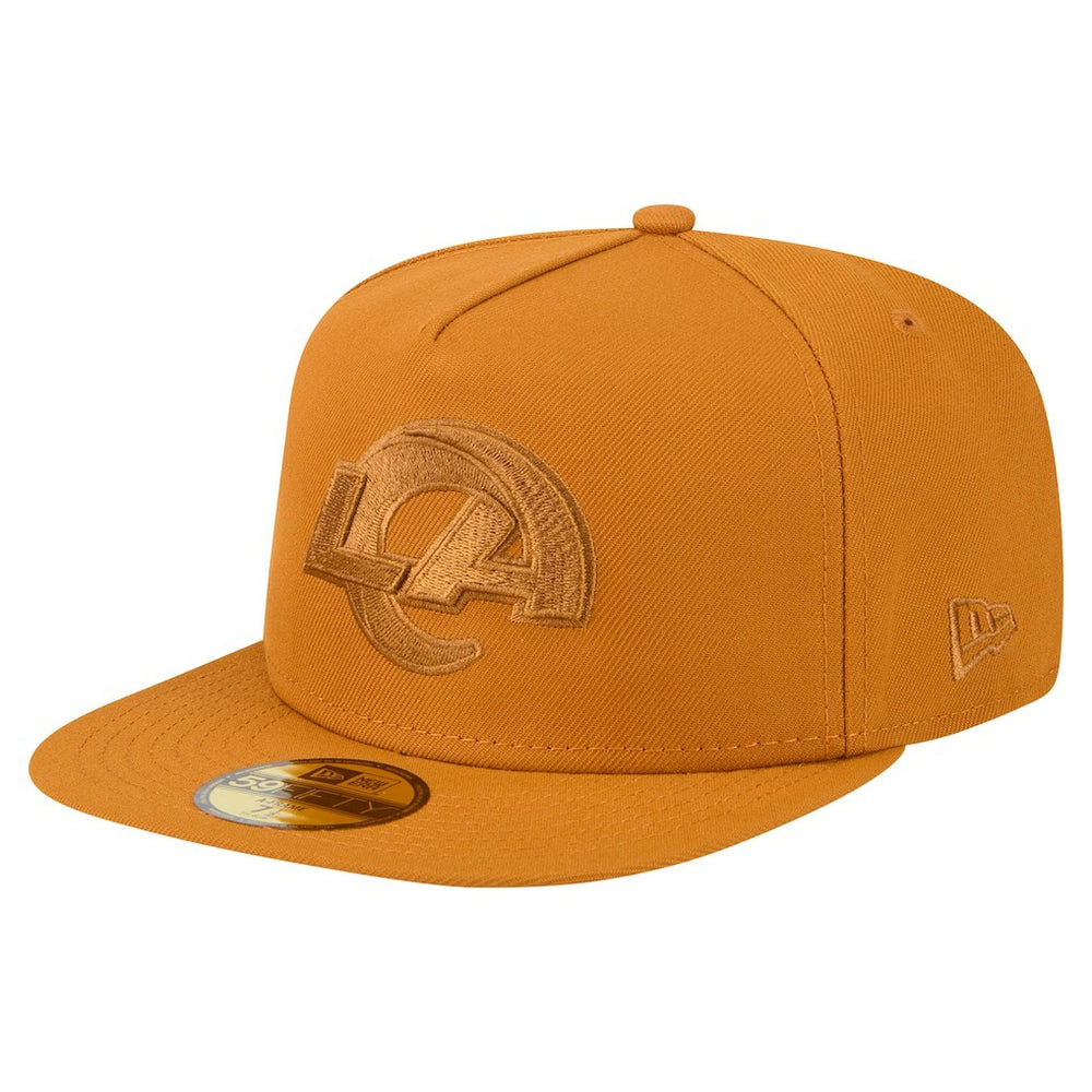 Los Angeles Rams New Era Color Pack A-Frame 59FIFTY Fitted Hat - Brown on sale