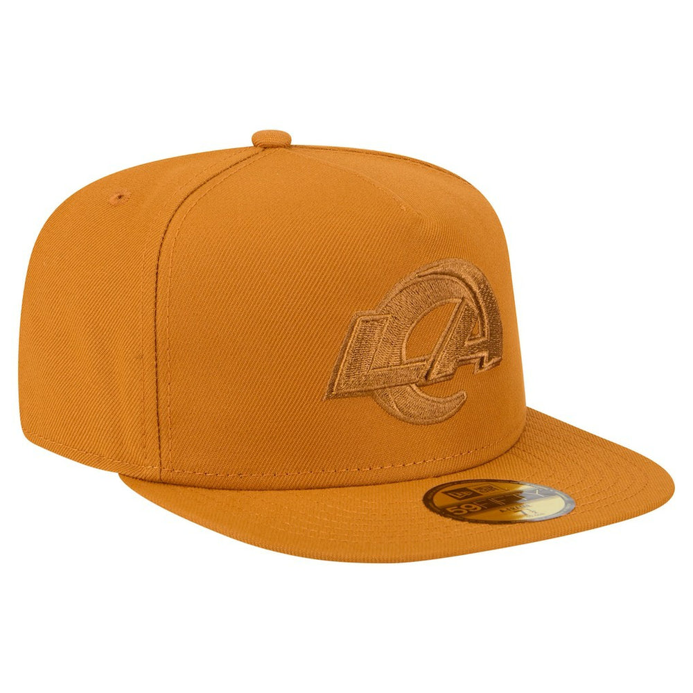 Los Angeles Rams New Era Color Pack A-Frame 59FIFTY Fitted Hat - Brown on sale
