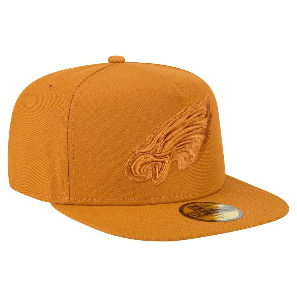 Philadelphia Eagles New Era Color Pack A-Frame 59FIFTY Fitted Hat - Brown sale