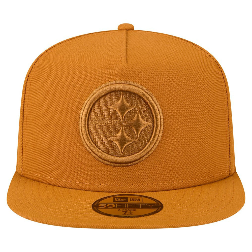 Pittsburgh Steelers New Era Color Pack A-Frame 59FIFTY Fitted Hat - Brown outlet