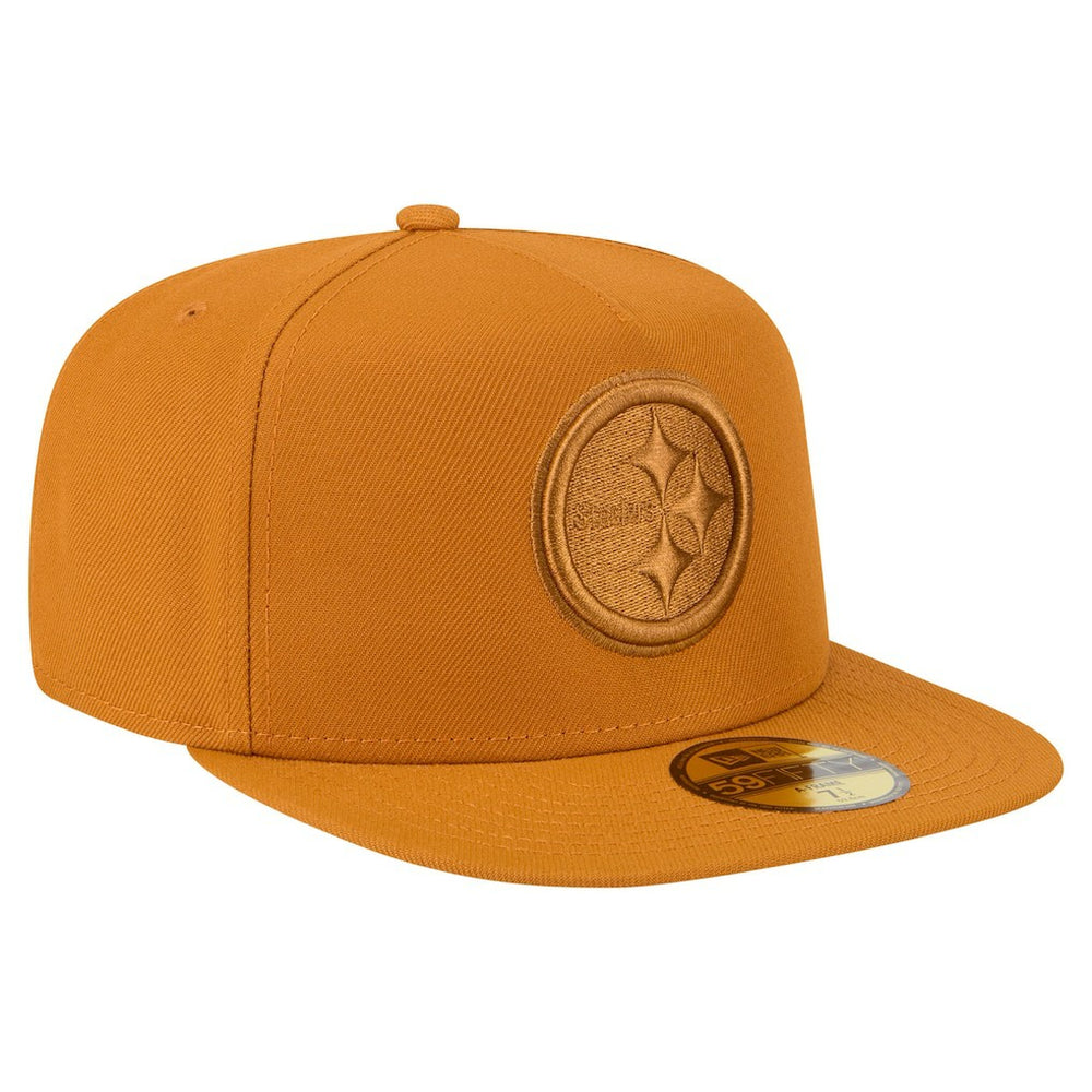 Pittsburgh Steelers New Era Color Pack A-Frame 59FIFTY Fitted Hat - Brown outlet