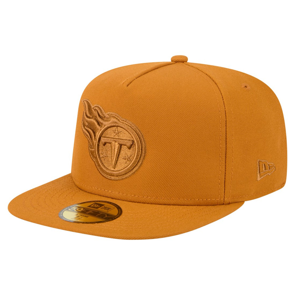 Tennessee Titans New Era Color Pack A-Frame 59FIFTY Fitted Hat - Brown online