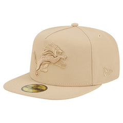 Detroit Lions New Era Color Pack A-Frame 59FIFTY Fitted Hat - Light Beige sale