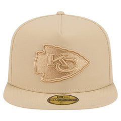 Kansas City Chiefs New Era Color Pack A-Frame 59FIFTY Fitted Hat - Light Beige discount