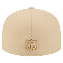 Los Angeles Chargers New Era Color Pack A-Frame 59FIFTY Fitted Hat - Beige on sale